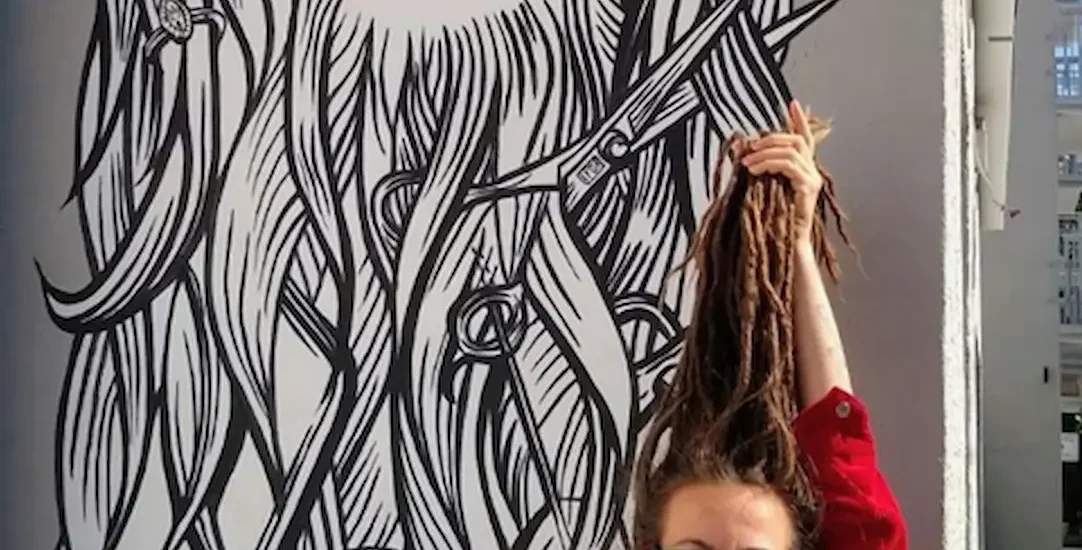 Mural "Graffiti Art" dla salonu fryzjerskiego 2