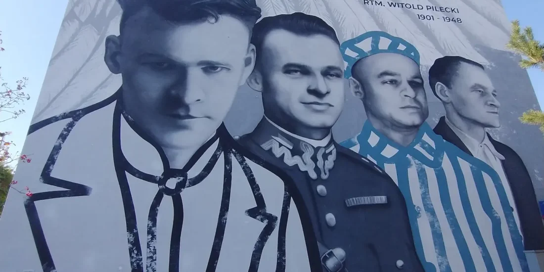 Mural historyczny Rotmistrz Witold Pilecki w Warszawie