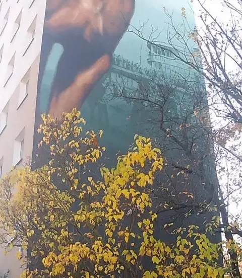 Mural poświęcony Stanisławowi Sałagaju 2