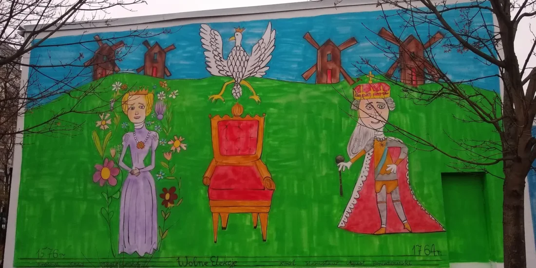 Mural upamiętniający wolne elekcje I Rzeczypospolitej 1