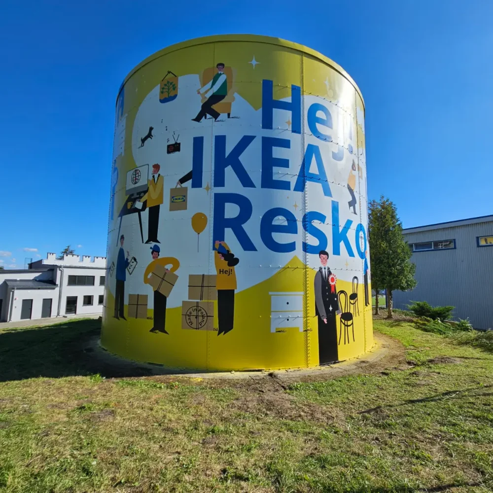Mural na silosie - Hej IKEA Resko 1