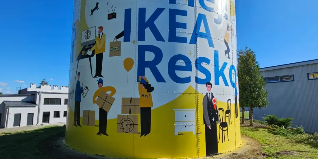 Mural na silosie - Hej IKEA Resko 1