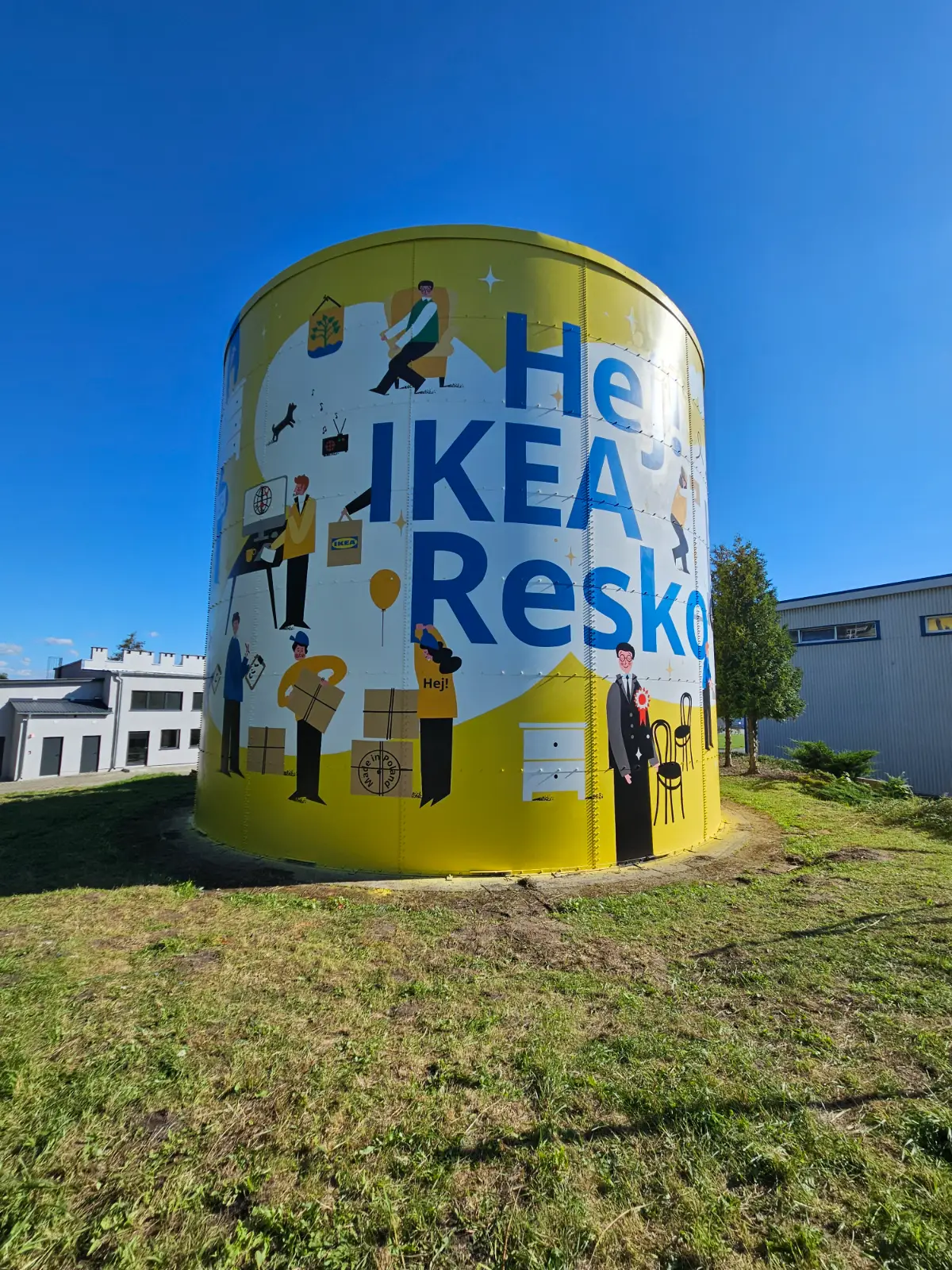 Mural na silosie - Hej IKEA Resko 1
