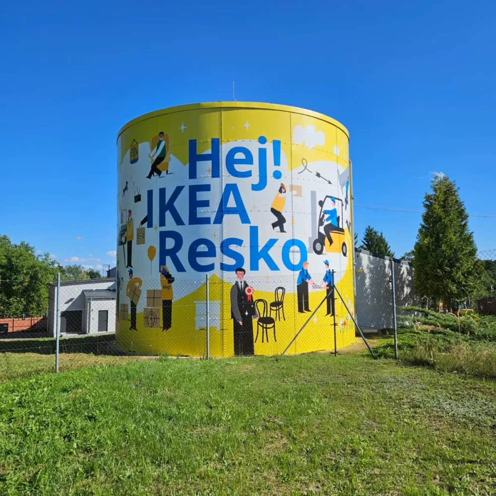 Mural na silosie - Hej IKEA Resko 2